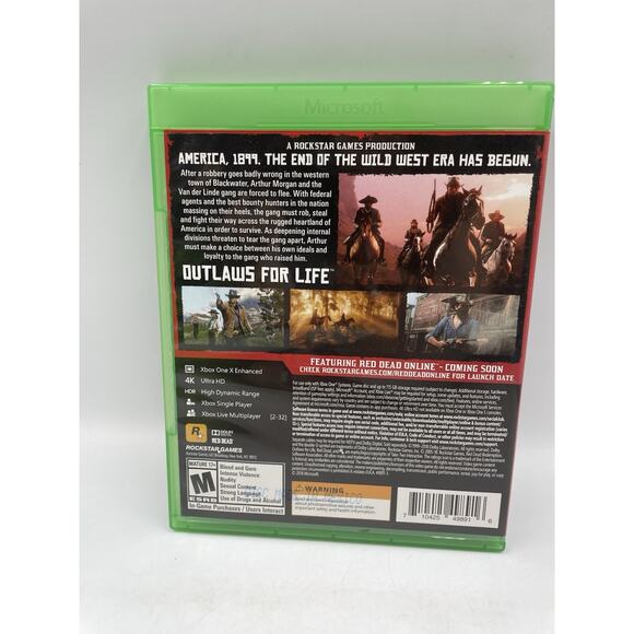 Red Dead Redemption 2 (XBOX ONE, 2018) 2 Disc Set - Tested & Fast Shipping! - Picture 3 of 8